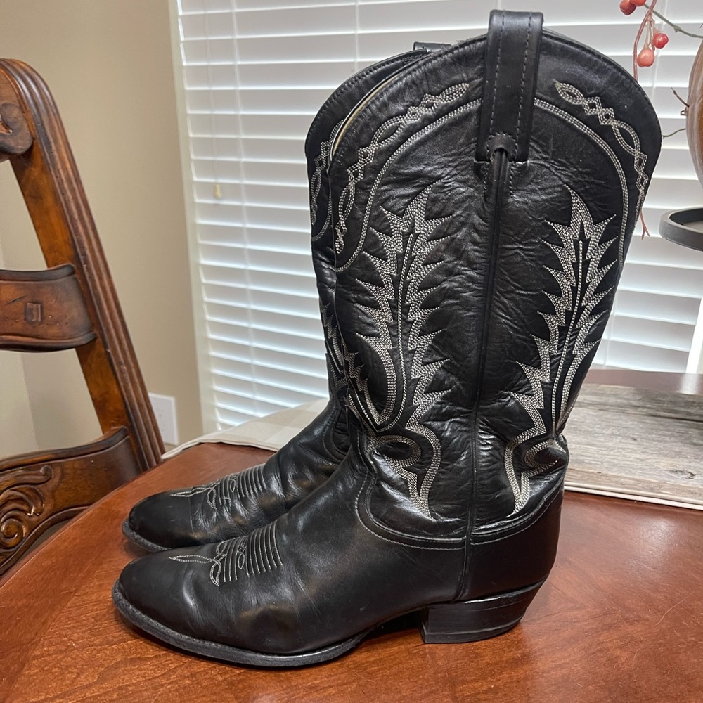 Custom Tony Lama Western Side Zip Cowboy boots